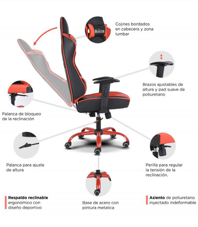 Silla Gamer Bya Racer