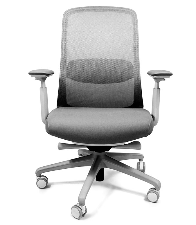 Silla Londres Eco Gris Ejecutiva